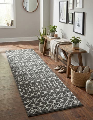 2' x 7' Moroccan Trellis Runner Rug
