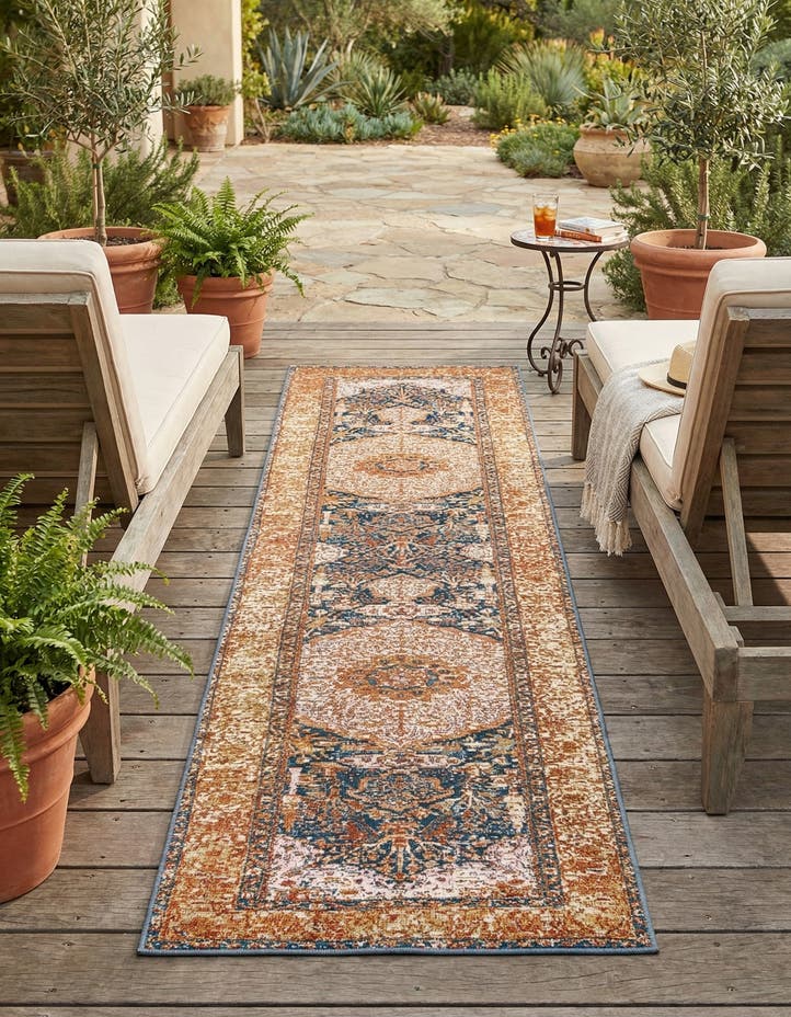2' 7 x 10' Easy-Clean Traditional Indoor / Ou...