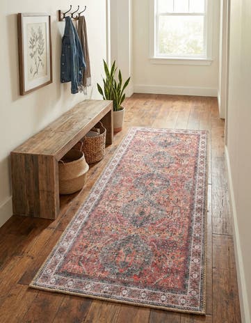 2' x 5' 1 Washable Timeless Runner Rug