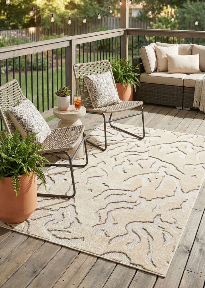 4' x 6' Easy-Clean Sabrina Soto Indoor / Outdoor Rug