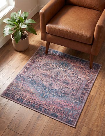 3' 3 x 3' 3 Washable Maahru Square Rug
