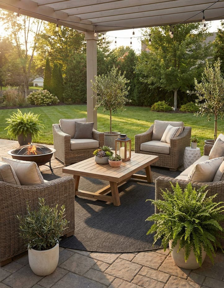 10' x 10' Easy-Clean Solid Indoor / Outdoor ...