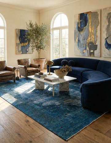 9' 4 x 12' 5 Hand Knotted Ultra Vintage Persian Wool Rug