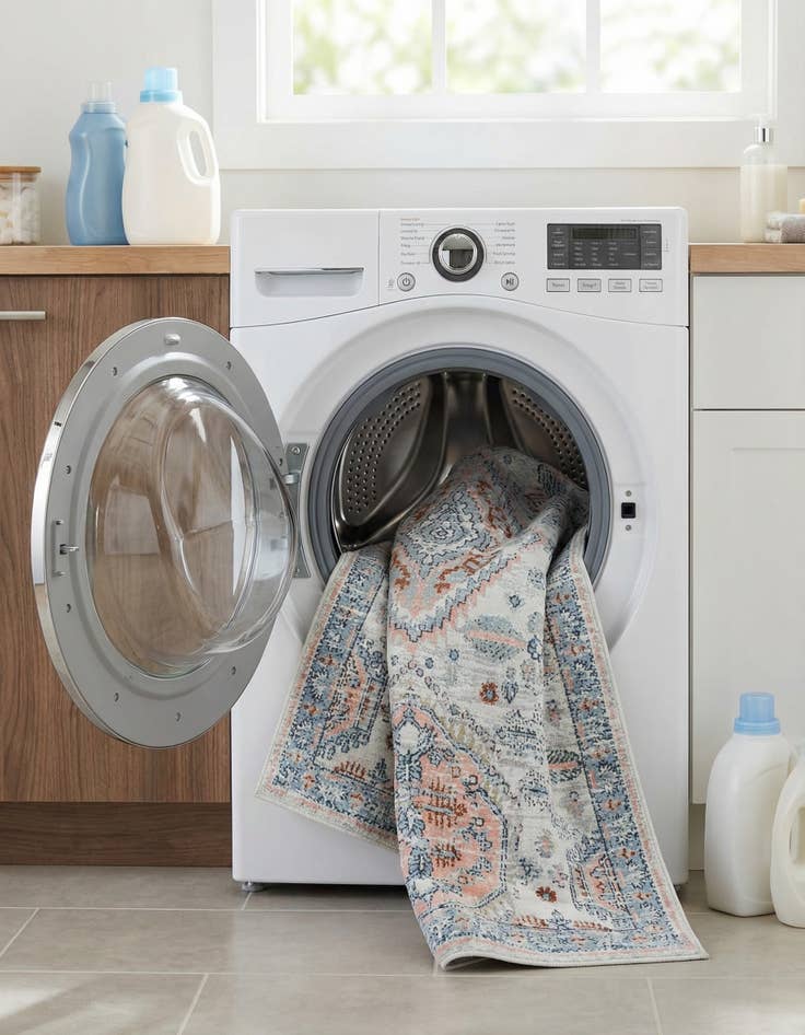 Detail image of  5' 3 x 8' Kamala Washable Rug