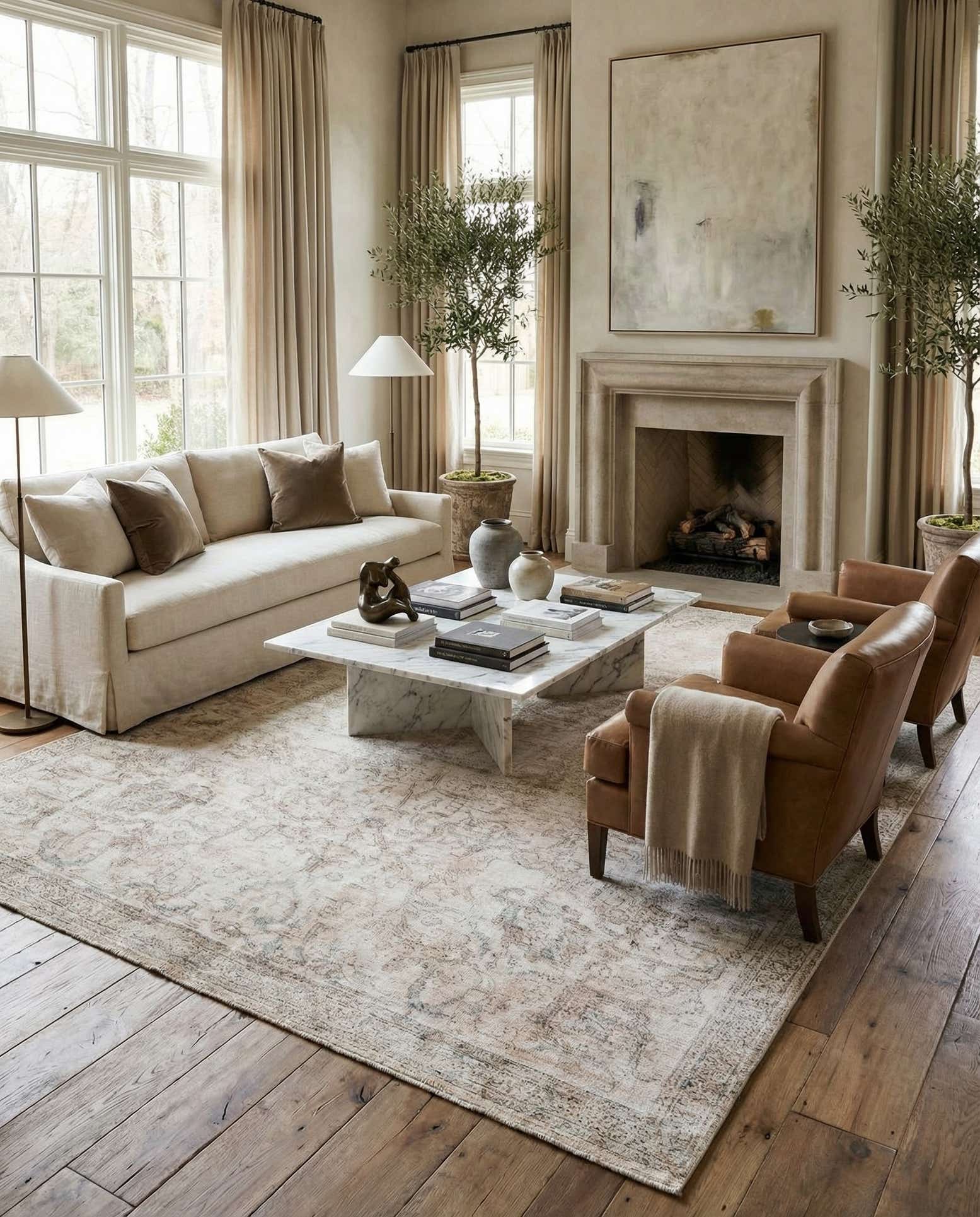7' x 10' 10 Hand Knotted Ultra Vintage Persian Wool Rug