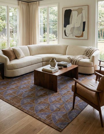 7' 2 x 10' 3 Hand Woven Kilim Modern Wool Rug