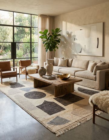 9' x 12' 8 Hand Knotted Moroccan Wool Rug