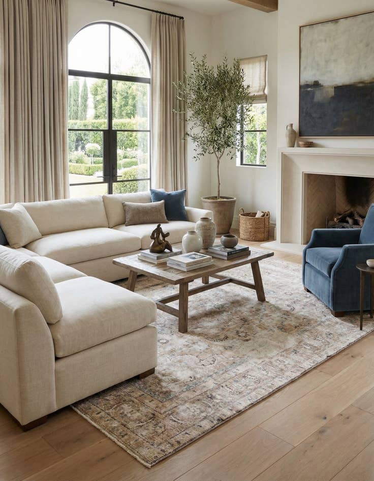 Detail image of 8' 3 x 12'  Hand Knotted Ultra Vintage Persian Wool Rug