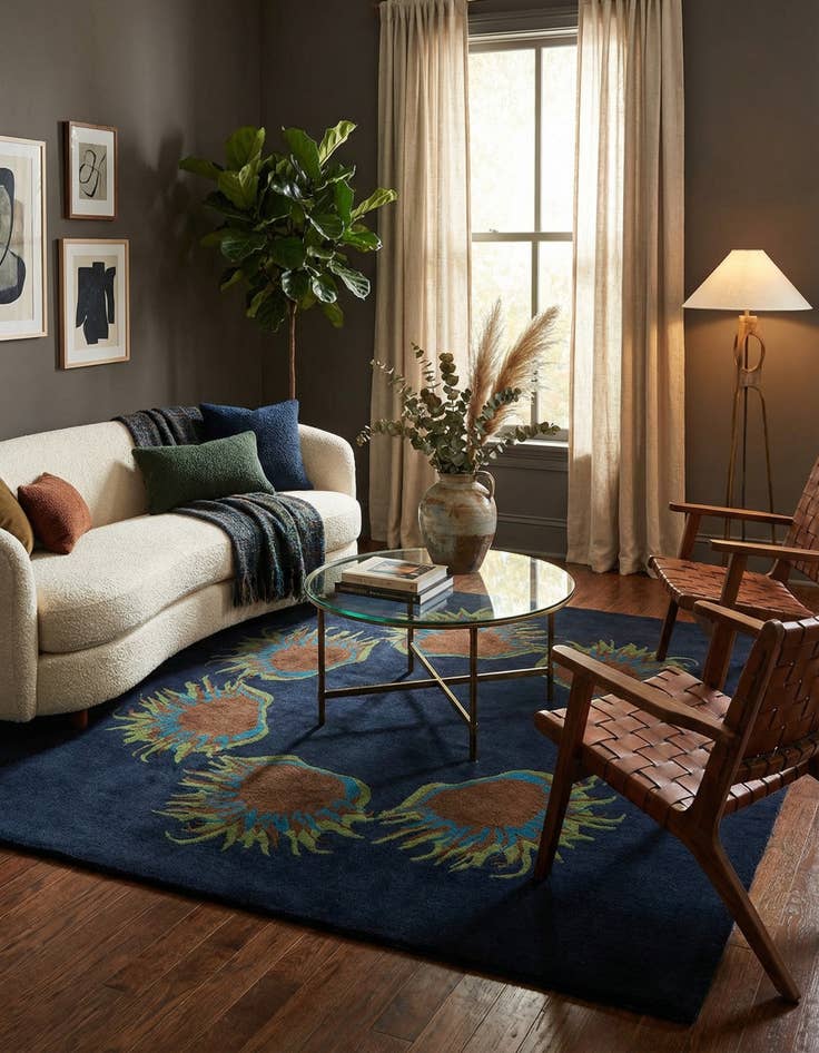 Detail image of 7' 7 x 7' 7 Luna Square Rug