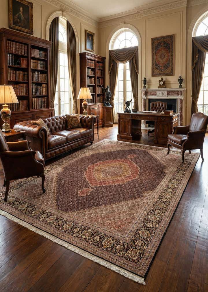 9' 10 x 12' 10 Tabriz Mahi Rug