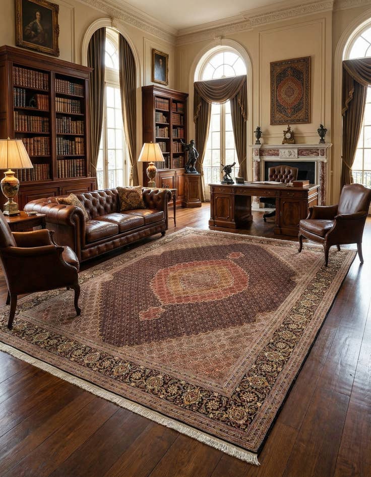 Detail image of 9' 10 x 12' 10 Tabriz Mahi Rug