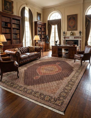 9' 10 x 12' 10 Tabriz Mahi Rug