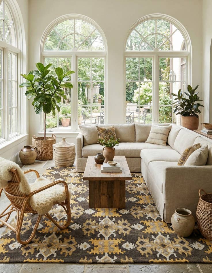 Detail image of 8' x 10' Luna Wool Rug