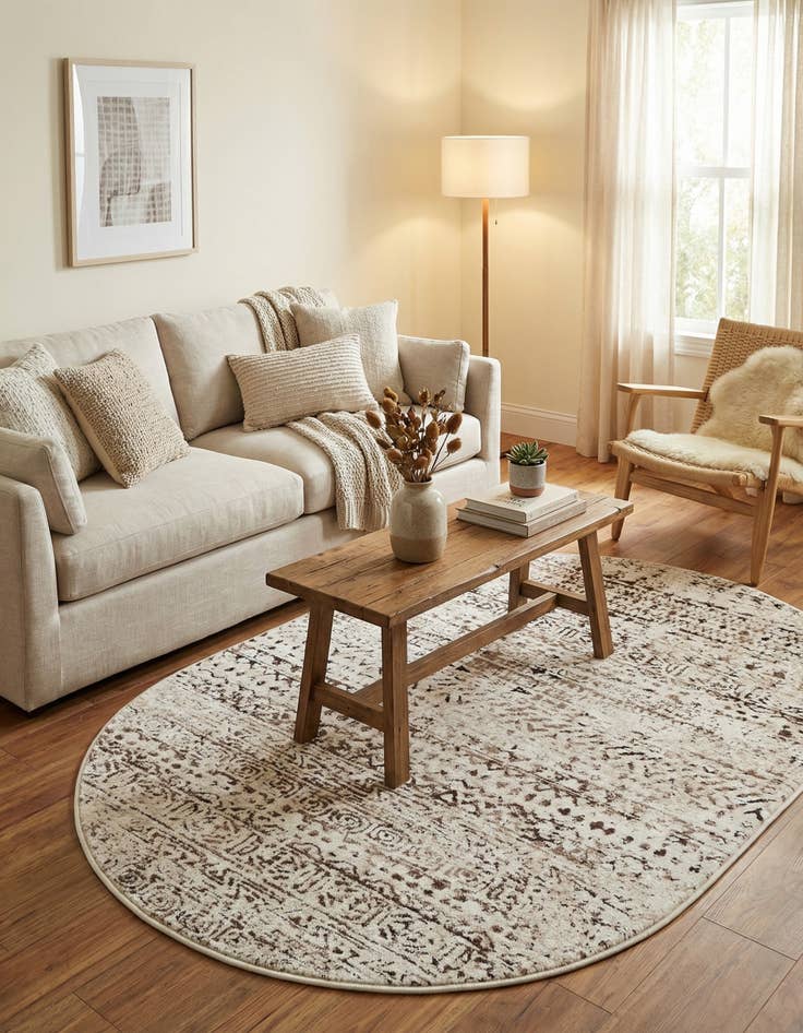 Detail image of 3' 3 x 5' 3 Hermitage Oval Rug