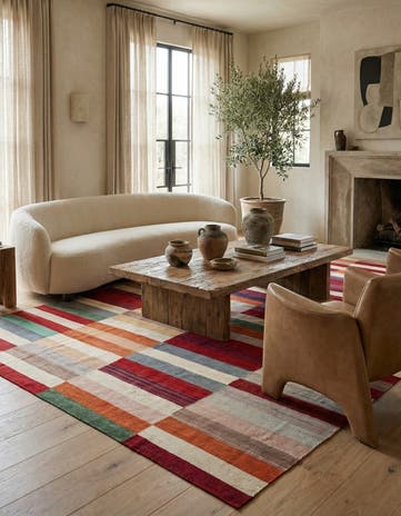 8' 4 x 11' 5 Hand Woven Kilim Modern Wool Rug