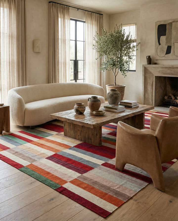 8' 4 x 11' 5 Hand Woven Kilim Modern Wool Rug
