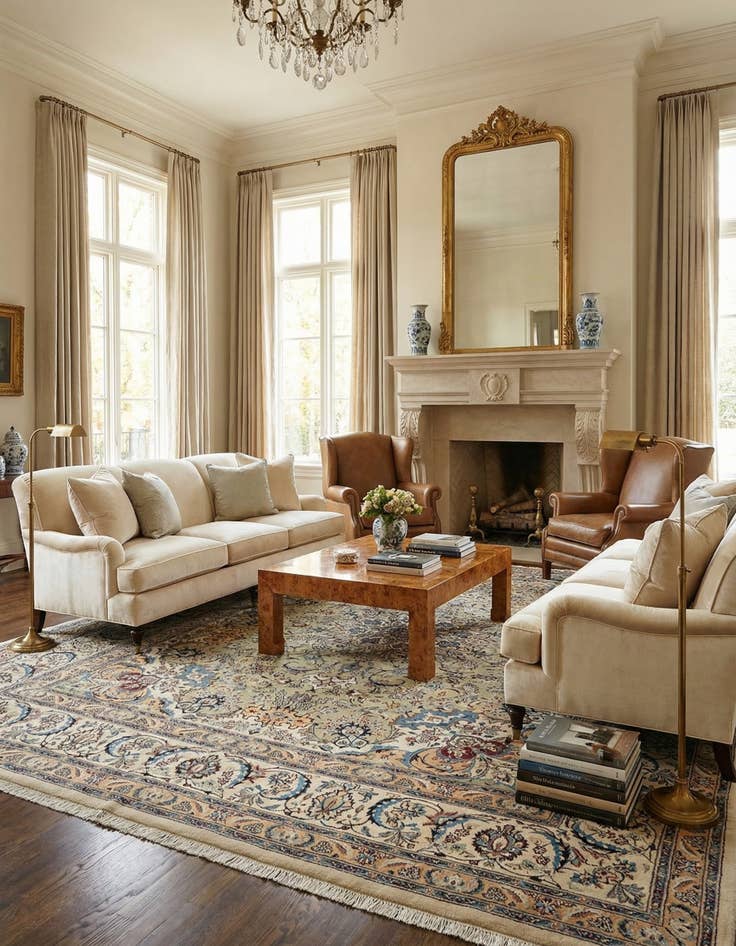 Detail image of 9' 7 x 13' Nain Wool Rug