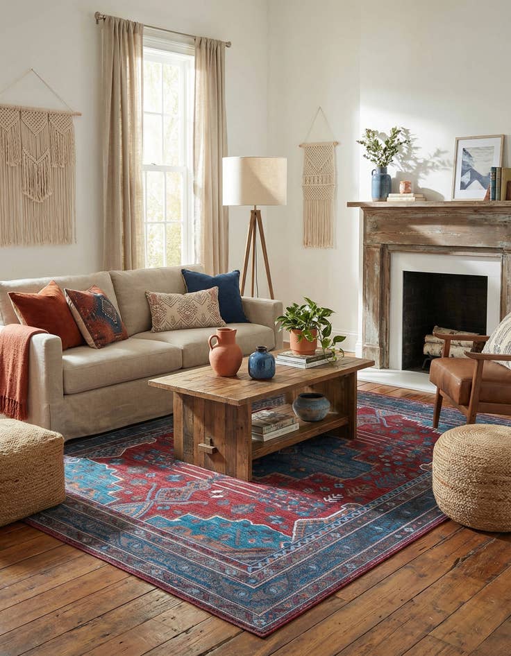 Detail image of 7' 10 x 10'  Washable Mangata Rug