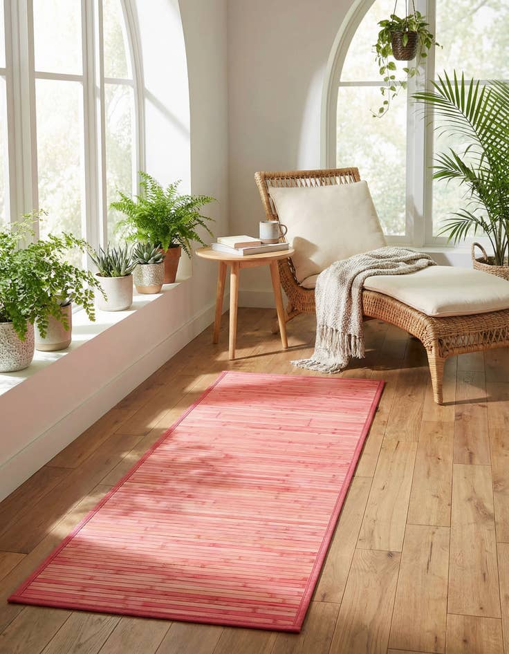 Detail image of 2' x 6' Bamboo Runner Rug