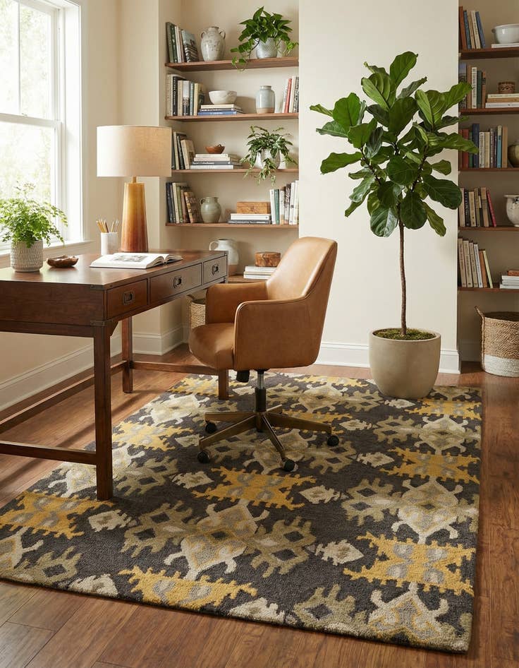 Detail image of 5' x 8' Luna Wool Rug