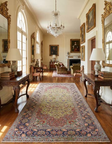 8' 2 x 16' 3 Kashan Runner Rug