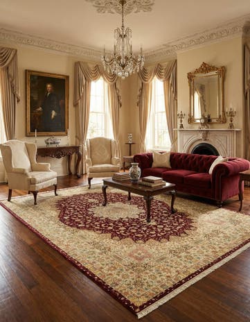9' 9 x 13' 6 Hand Knotted Tabriz Persian Rug