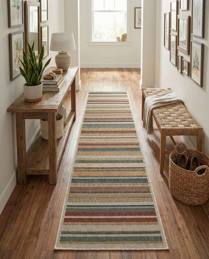 2' 7 x 10' Easy-Clean Baja Indoor / Outdoor Runner Rug