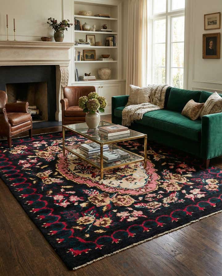 8' x 10' 2 Hand Knotted Darya Wool Rug