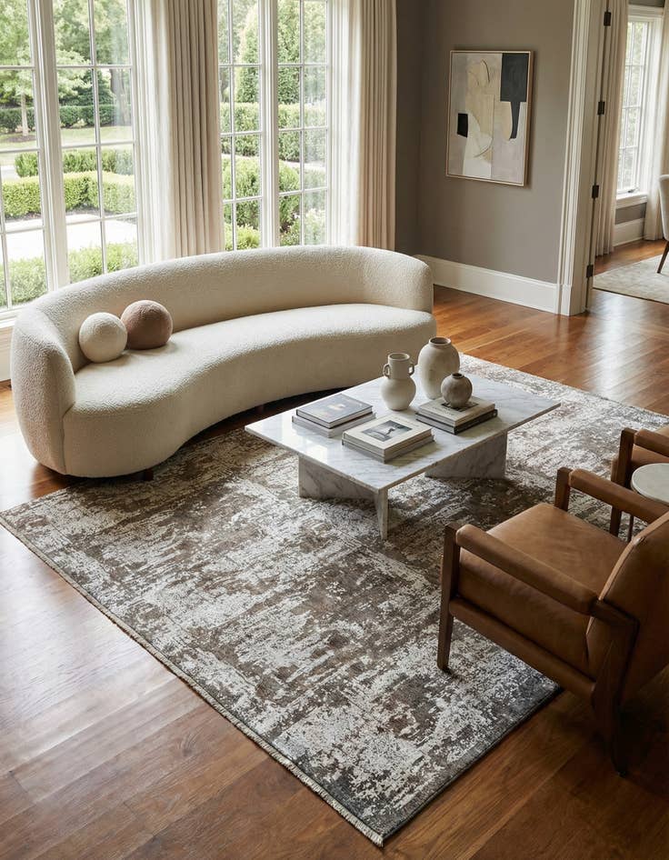 Detail image of 7' 7 x 10' 3  Hand Knotted Ultra Vintage Persian Wool Rug