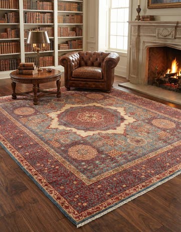 8' 3 x 9' 8 Hand Knotted Mamluk Ziegler Rug