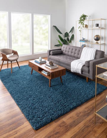 7' 10 x 10' Comfort Solid Shag Rug