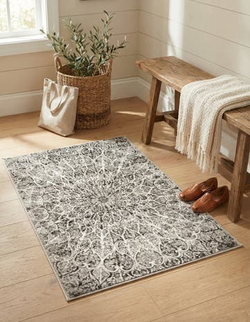 Dark Gray Monte Carlo Rug