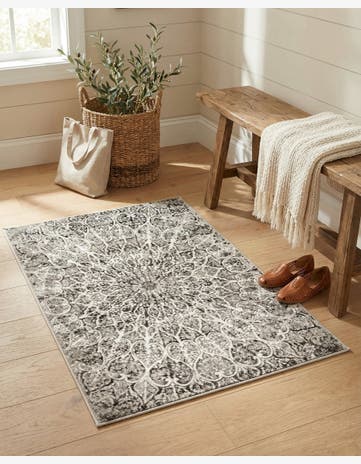 Dark Gray Monte Carlo Rug