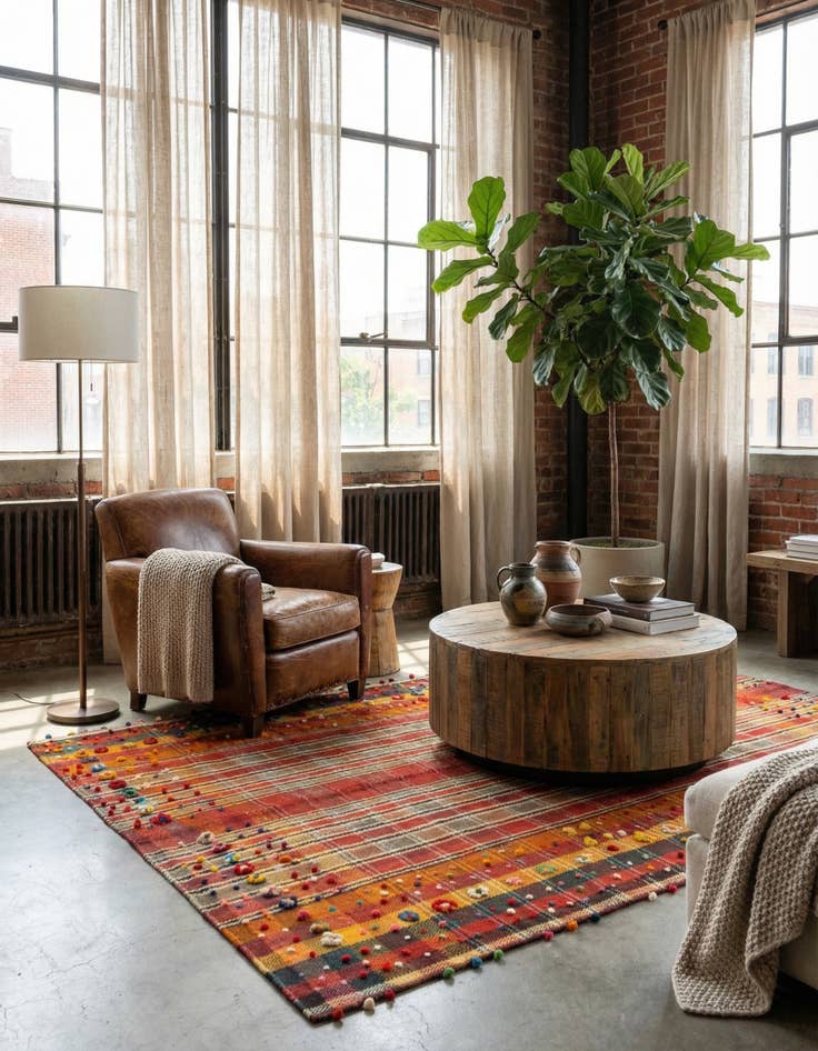 Detail image of 5' 5 x 7' 1 Jajim Rug