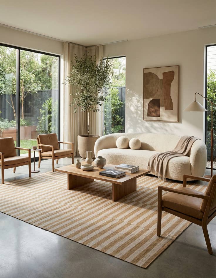 Detail image of 9' 8 x 9' 9  Hand Woven Kilim Modern Wool Square Rug