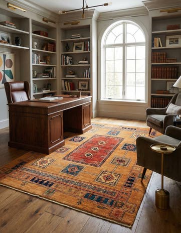 4' 10 x 7' 10 Luribaft Wool Rug