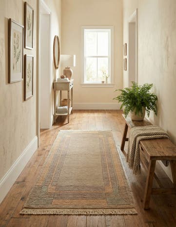 2' 1 x 3' 11 Hand Knotted Tibet Wool Runner Rug
