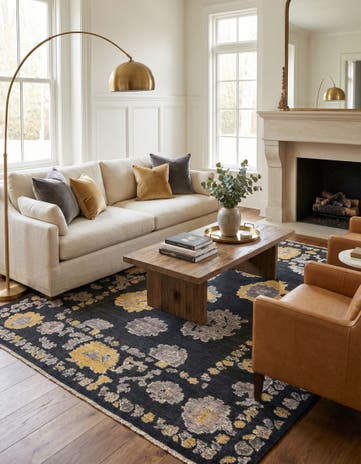8' 3 x 10' 4 Hand Knotted Oushak Wool Rug
