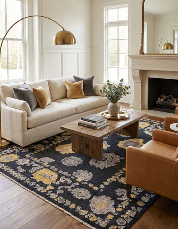 8' 3 x 10' 4 Hand Knotted Oushak Wool Rug