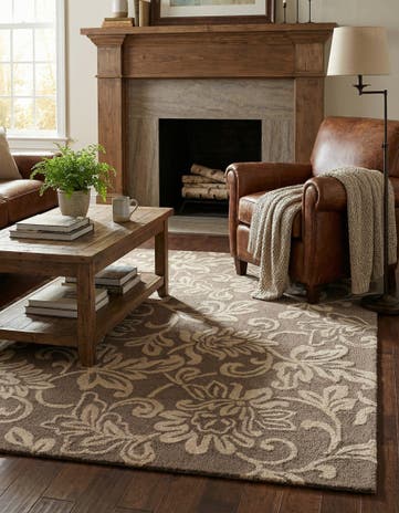 5' x 8' Agra Wool Rug