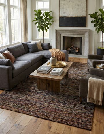 6' 2 x 10' Hand Knotted Darya Wool Rug