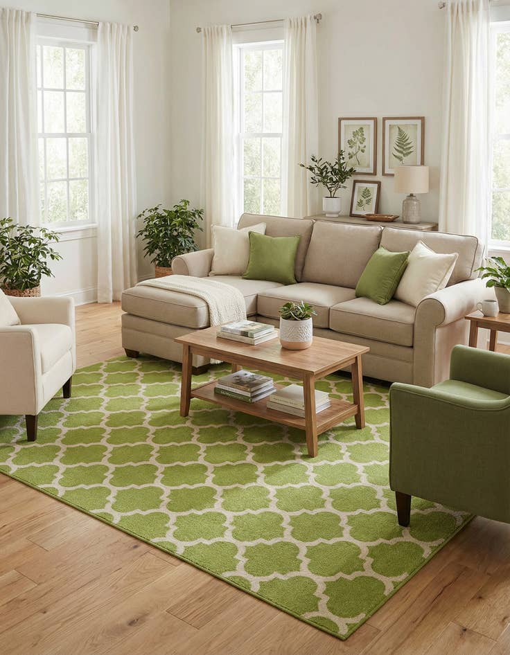 Detail image of 7' 10 x 11' Trellis Rug