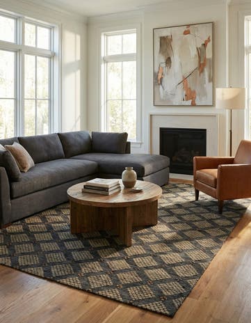 6' 6 x 10' 1 Hand Knotted Darya Wool Rug