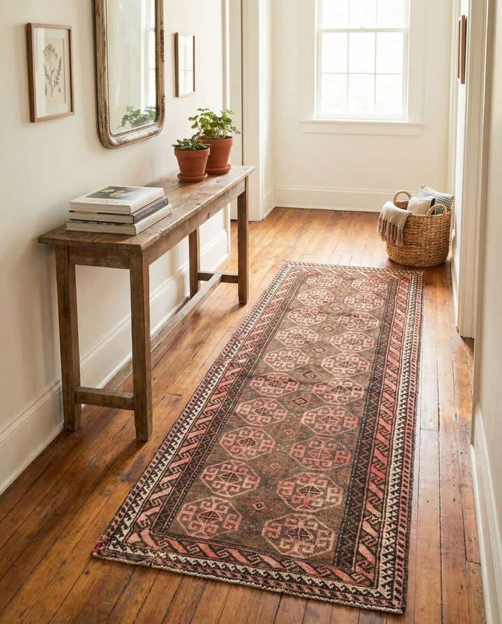 2' 4 x 5' 6 Hand Knotted Ultra Vintage Persian Wool Runner Rug