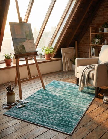 Teal Asha Rug