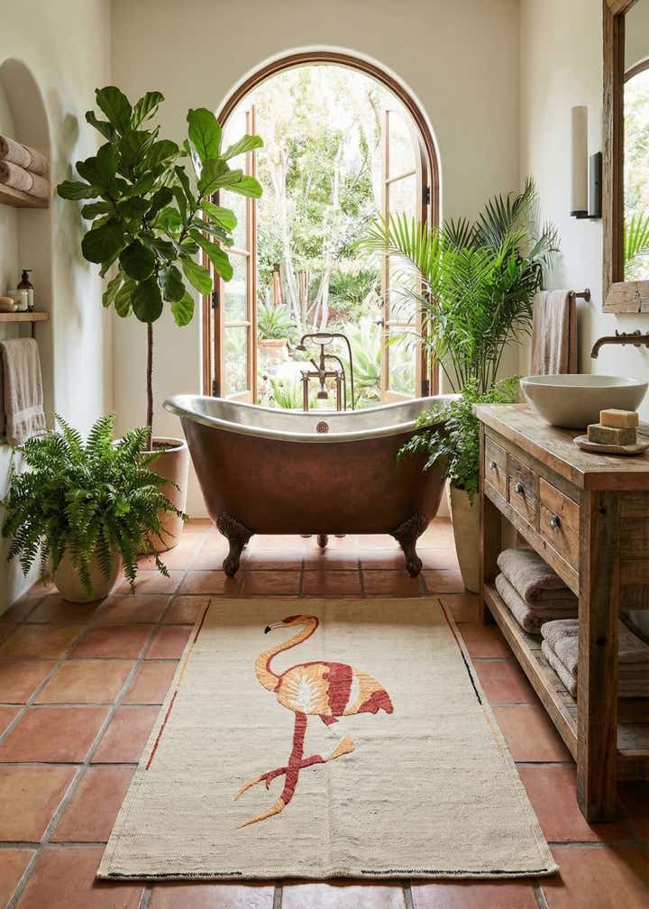 3' 2 x 4' 7 Hand Woven Kilim Suzani Wool Rug