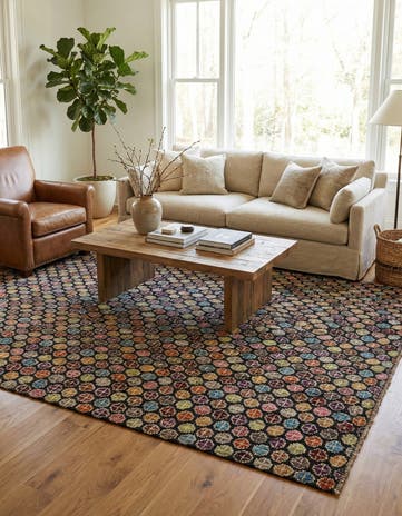 8' x 9' 10 Hand Knotted Darya Wool Rug