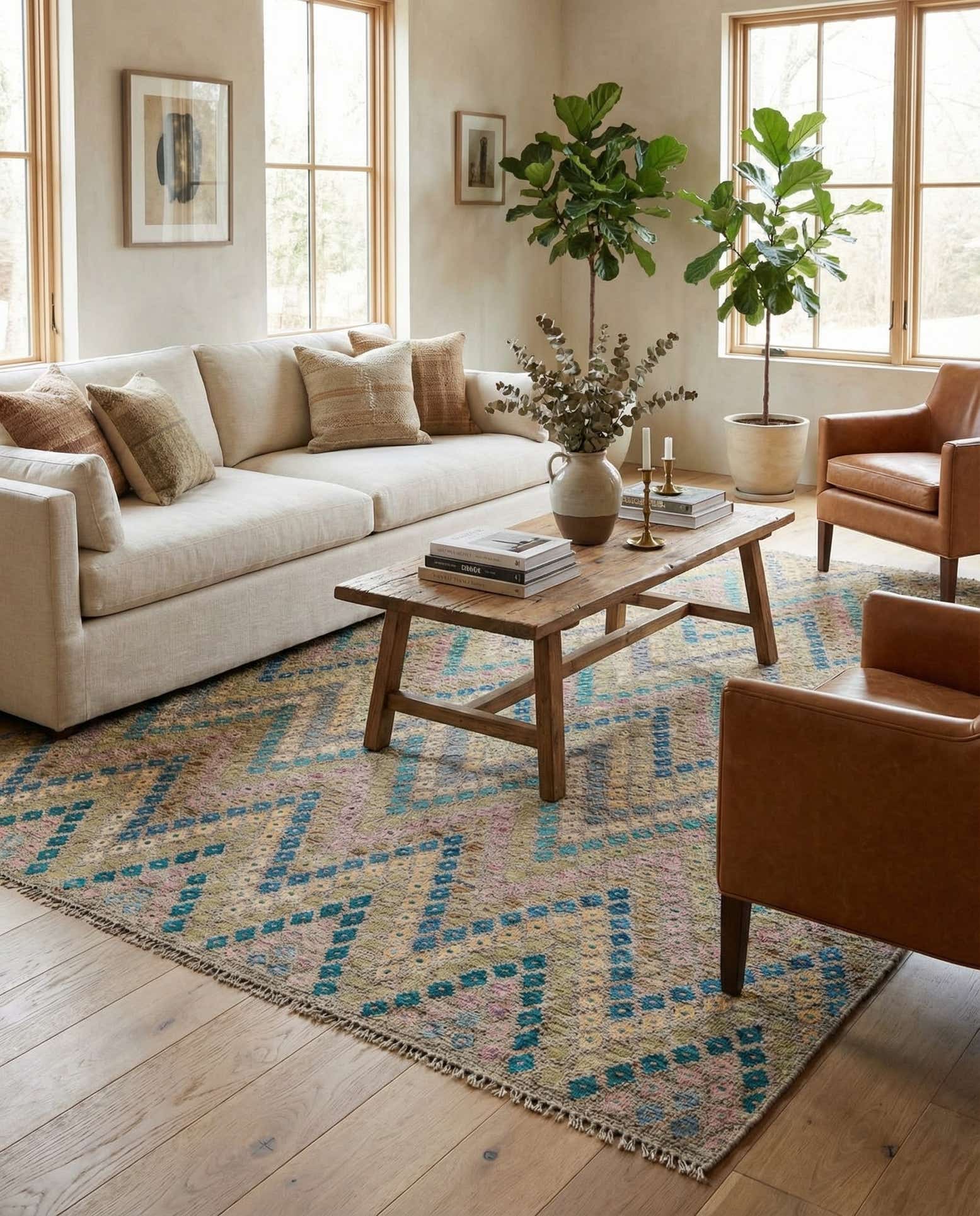8' 7 x 11' 4 Hand Woven Kilim Modern Wool Rug
