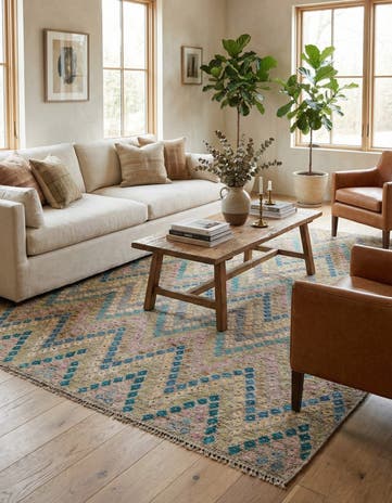 8' 7 x 11' 4 Hand Woven Kilim Modern Wool Rug