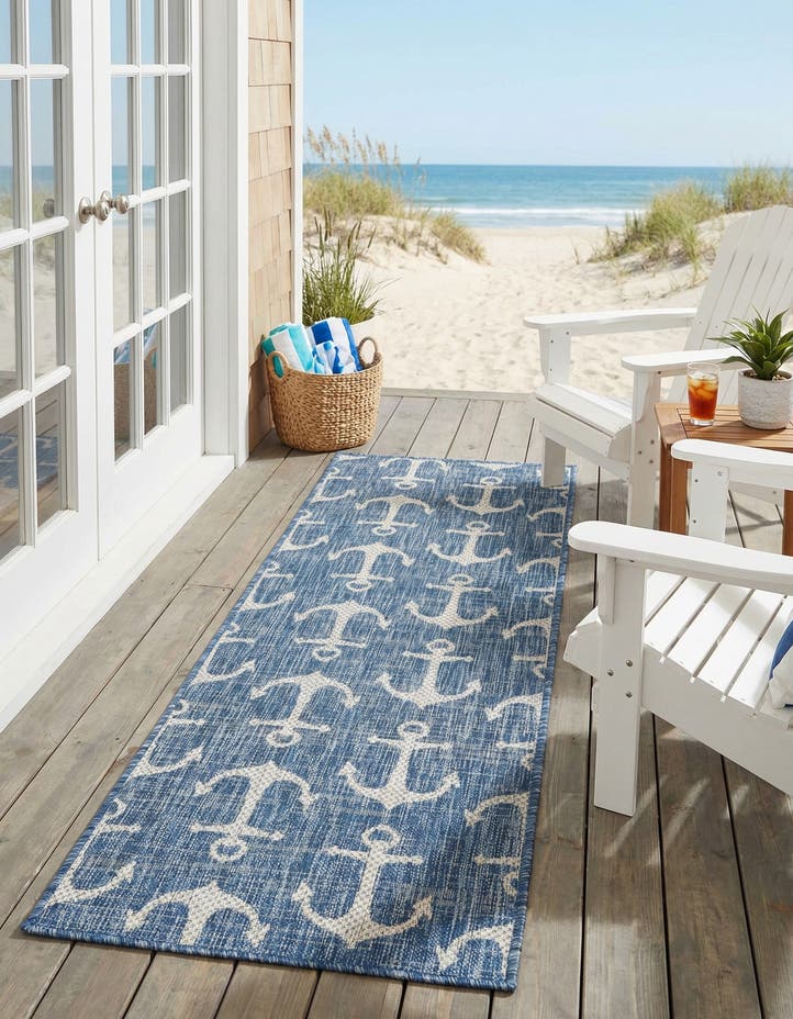 2' x 6' Easy-Clean Coastal Indoor / Outdoo...